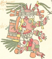 Шолотль. Изображение из кодекса Теллериано-Ременсис (Codex Telleriano-Remensis; Мексиканская рукопись 385)