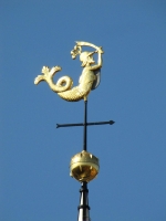 Зеериттер на шпиле замка Маркизенхоф в Берген-оп-Зум