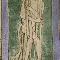 Хвостатые, волосатые женщины со страусиными ногами. Рукопись Бодлеянской библиотеки (MS. Bodley 614, fol. 045r.)