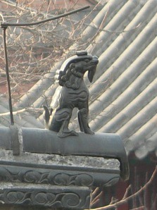 Чжаофэн на коньке крыши