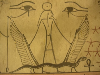 Изображение бога Сокара в гробнице Тутмоса III