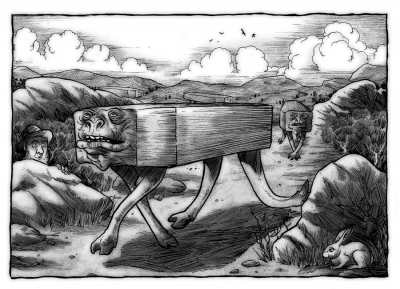 Похоронный горный террашот. Иллюстрация Ричарда Свенссона