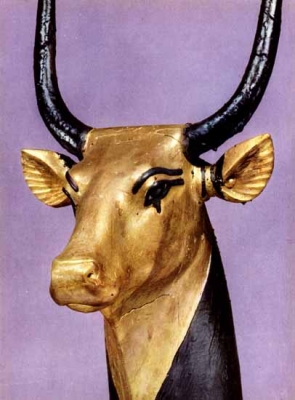 Небесная корова Мехурт. Изваяние из гробницы Тутанхамона