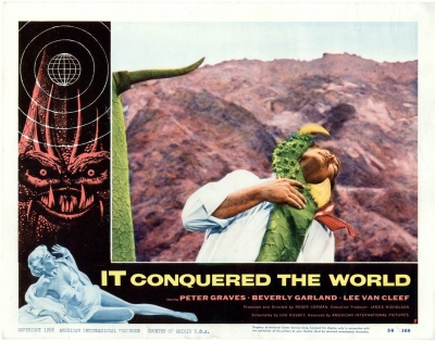 Лобби-карточка к филмьу "Оно покорило мир" (It Conquered the World, 1956)
