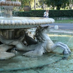 Гиппокамп в композиции фонтана виллы Боргезе, Рим