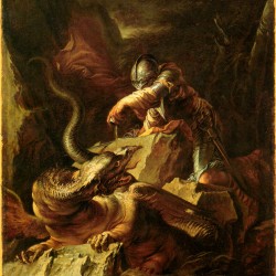 Картина Сальвадора Розы "Язон околдовывает дракона"
