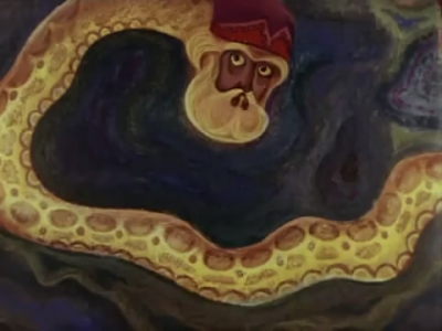 Великий Полоз. Кадр из мультфильма "Синюшкин колодец" (1973)