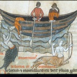 Сирена и онокентавр (Рукопись Британской библиотеки Sloane 278, fol. 47r)