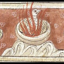 Феникс. Рукопись Британской библиотеки (MS Sloane 3544, fol. 26v.)