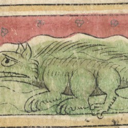 Крокодил. Рукопись Британской библиотеки (MS Sloane 3544, fol. 43r.)