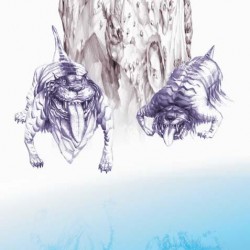 Тибицены, адские псы с Канарских островов. Рисунок Амелии Пизака