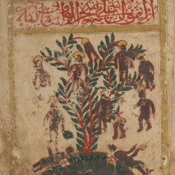 Дерево Вак-Вак. Рукопись Бодлеянской библиотеки (MS. Arab. c. 90, fol. 27r.)