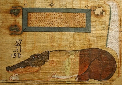 Амт на фрагменте папируса, цитируемого Навиллем