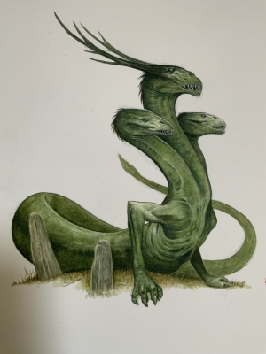 Аждая. Иллюстрация Джона Уигли