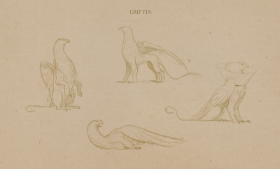Грифон. Один из ранних концептов от Макса Костенко к фильму "Фантастические твари: Преступления Грин-де-Вальда"