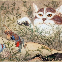 Бакенэко. Рисунок Каванабэ Кёсай