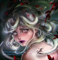 Medusa's sorrow. Иллюстрация Сакими Чан