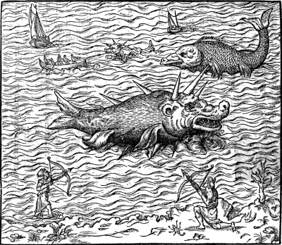 Каспилли. Иллюстрация из книги Андрэ Теве "La cosmographie universelle"