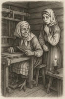 Куриные лапки. Иллюстрация к одноименной белорусской быличке