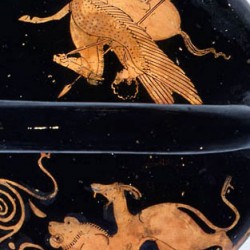 Беллерофонт и Химера. Краснофигурная керамика, около 420-400 гг. до н.э.