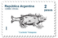 Кучивило на аргентинской почтовой марке