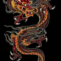 Огненный дракон. Иллюстрация