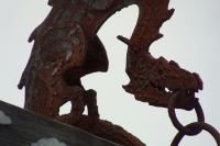 Металлический дракон в Веллингтоне