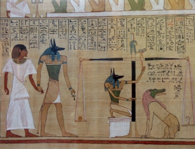 Сцены загробного суда в египетской мифологии. Папирус Хунефера