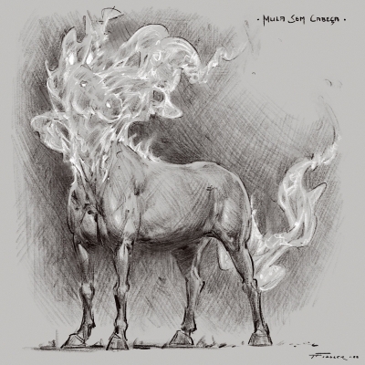 Безголовый мул. Иллюстрация Тарана Фиддлера