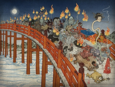 Ночной парад сотни демонов. Иллюстрация Юко Симидзу