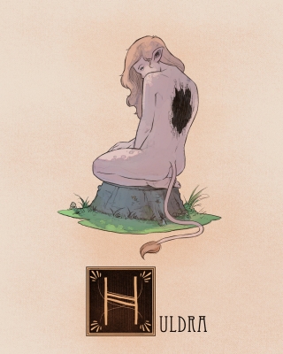 Хульдра. Иллюстрация Натана Андерсона (Nathan J. Anderson, "Deimos-Remus")