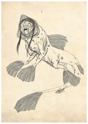 Нингё (Ningyo). Рисунок Хиро Кавахара