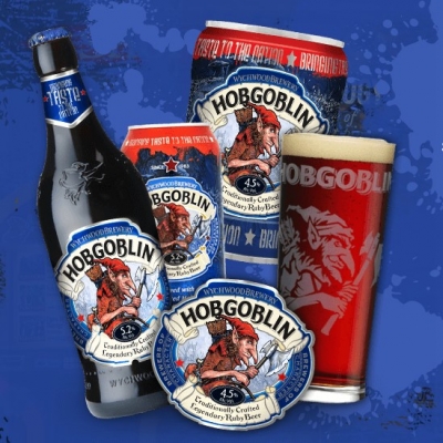 Пиво "Hobgoblin" компании "Wychwood Brewery"