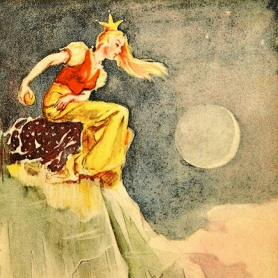 Принцесса с хрустальной горы (Jomfruen på glassberget). Иллюстрация к норвежской сказке