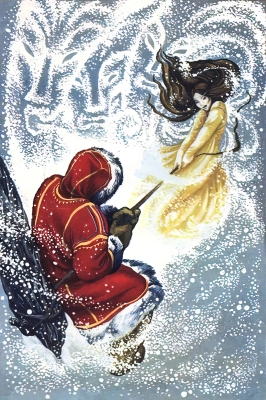Охотник и Кайгусь. Иллюстрация Виктора и Ларисы Егоровых к одноименной сказке