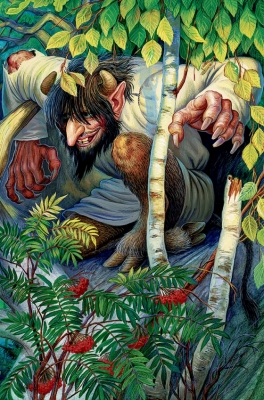 Лесной чёрт. Иллюстрация Ивана Цыганкова