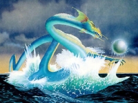 Asian Dragon. Картина Роджера Дина (Roger Dean)