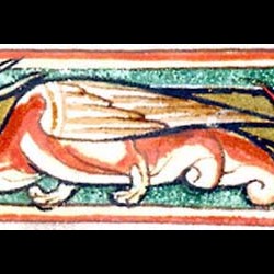 Сирена-змея (Рукопись Моргановской библиотеки в Нью-Йорке Manuscript. M.81, fol.60v.)