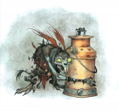Молочный заяц (Мьёлькхаре). Иллюстрация Юхана Эгеркранса