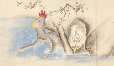 Оннэн-но ниватори. Иллюстрация из свитка "Тикудзэн бакэмоно эмаки"