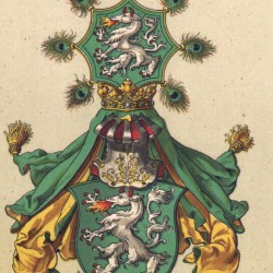 Геральдическая пантера на гербе Штирии (XIX в.)
