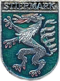 Геральдическая пантера на гербе Штирии (значок)