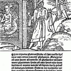 Рекламный плакат романа "Прекрасная Мелузина" (1491)