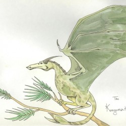 Kongamato — Dragon of the Congo. Рисунок Сары Валла