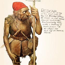 Гоблин из племени Красных Шапок (Red Cap). Иллюстрация Алана Ли