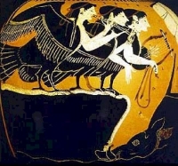 Сирены. Чернофигурная ойнохойя, прим.525-475 гг. до н.э.