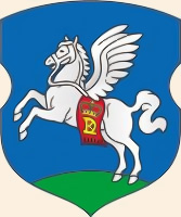 Крылатый конь на гербе города Слуцка (Беларусь)