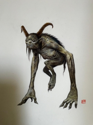 Стрыга. Иллюстрация Джона Уигли