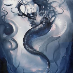 Темная русалочка. Иллюстрация Сакими Чан