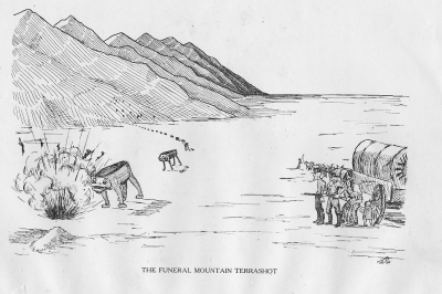 Похоронный горный террашот. Иллюстрация Кёр Дю Буа из книги "Устрашающие твари промысловых лесов" (1910)